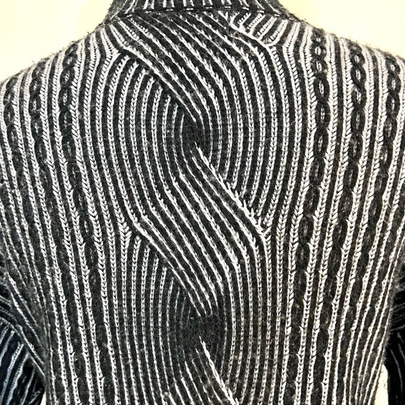 NAADAM Cashmere Wool Asymmetrical Turtleneck thick sweater Dress Whimsygoth L - Picture 12 of 13